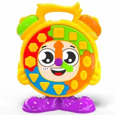 RELOGIO PEDAGOGICO DIDATICO COM PEÇAS PARA ENCAIXE COLORIDO INFANTIL - JXP BRINK