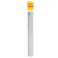 REGUA PLASTICA RESISTENTE ESCOLAR NEW LINE FUME 30CM WALEU