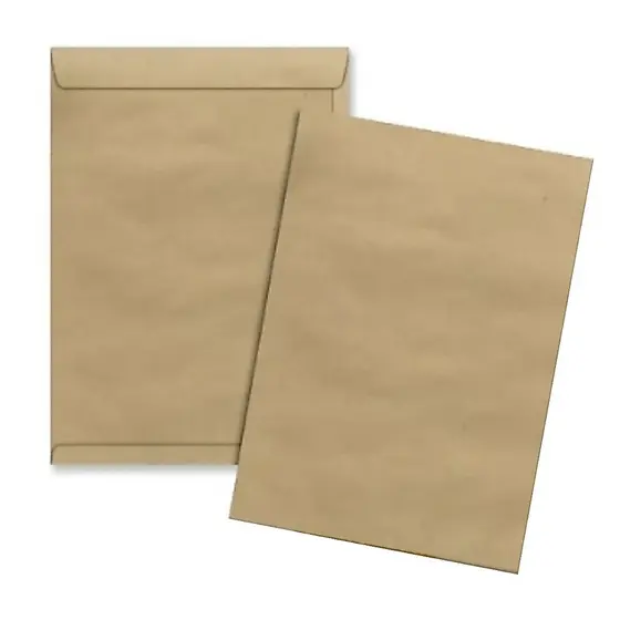 KIT 10 ENVELOPES TAMANHO A4 SACO KRAFT PARDO NATURAL 22,9x32,4CM - SCRITY