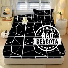 Jogo de Lençol Estampado Solteiro Casal Queen  Micropercal 400 Fios  Estampado