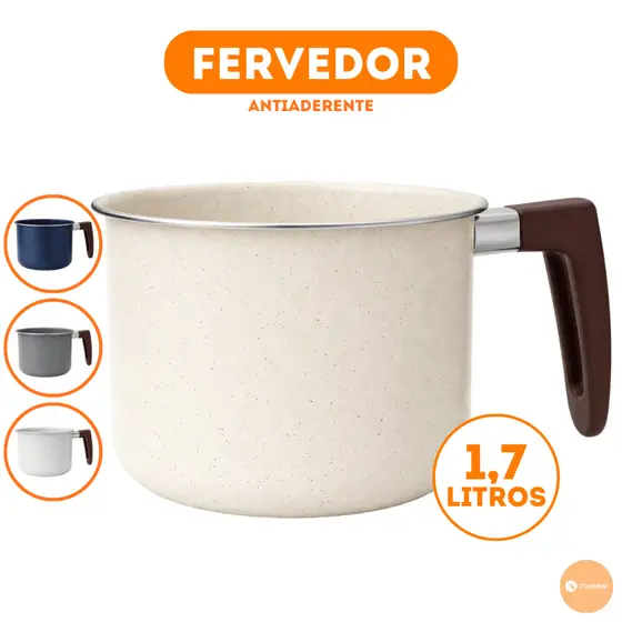 Fervedor Antiaderente Revestimento Cerâmico Cabo Ergonômico 1,7 Litros