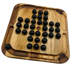 Jogo De Tabuleiro Resta Um Premium Madeira Teca Educativo
