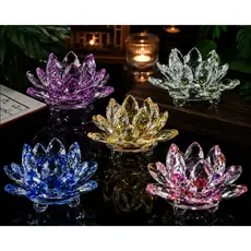 Flor De Lótus Vidro Decoração