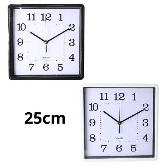 Relógio Parede 25cm Simples Moderno Silencioso