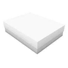 10 Unidades Caixa Para Presente Média Branca 22cmX28cmX7cmX4cm