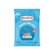 Confeito Miçanga Mavalério 500g Azul