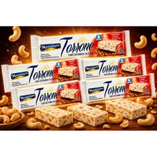 Barra de Torrone Com Castanha de Caju 45g com 05 unidades