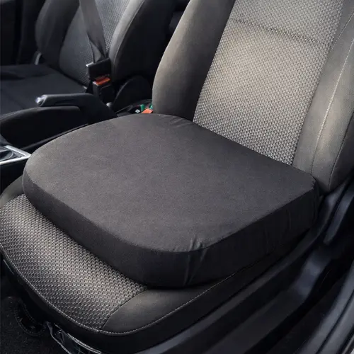 Almofada de Assento Automotiva para Motorista Carro e Cadeira de Escritório Cor Preta