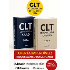 Livro CLT Atualizada 2024 2023 2022 Saraiva SAAD Direito do Trabalho Reforma Trabalhista Códigos Legislação Trabalhista