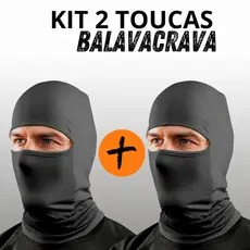 Toucas Ninjas Balaclava  Proteção Solar Térmica Ideal para Motoqueiro Motoboy Toca Preta