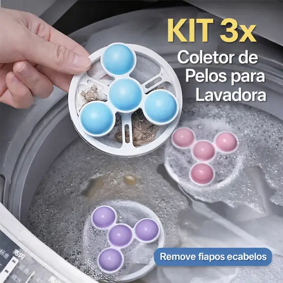 3-1 Filtro Coletor Pelos Máquina Lavar Roupa Fiapos Pet Reutilizável Flutuante Anti Pelos