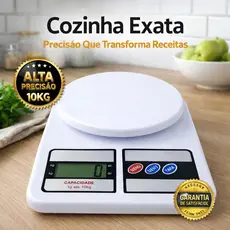 Balança Digital De Cozinha Alta Precisão Portátil Versátil Confeitaria Fitness Nutrição E Dieta 10 kg