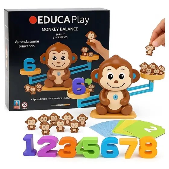 Brinquedo Educativo Monkey Balance Matemática
