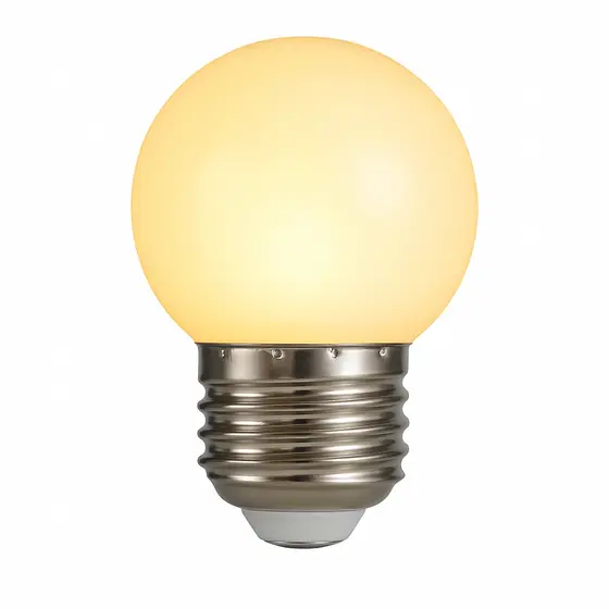 Lâmpada Mini Bulbo Bolinha G45 E27 3W Branco Quente
