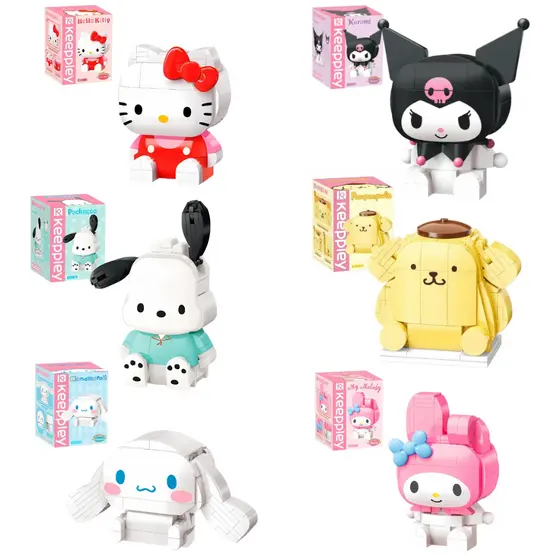 Blocos De Montar Personagens Hello Kitty E Amigos