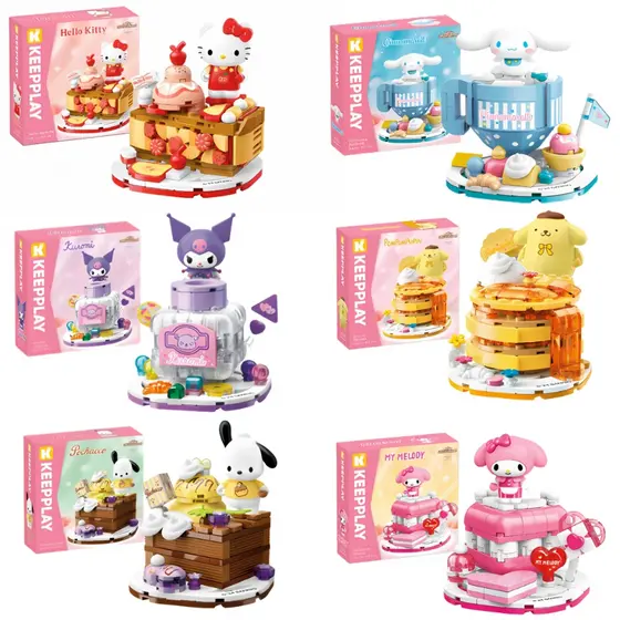 Blocos De Montar Sobremesas Hello Kitty E Amigos Keepplay