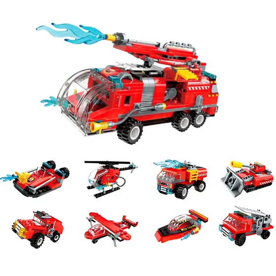 Bloco de Montar Set Combat Zones Super Bombeiros
