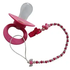 CHUPETA - ORTO COM PRENDEDOR - ( COR ROSA/ AZUL)