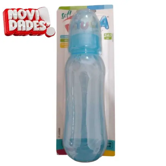 MAMADEIRA 240 ML PITUCA CORES ROSA/AZUL