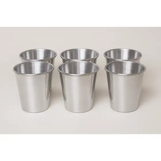 Copo de aluminio kit com 6 unidades caneca