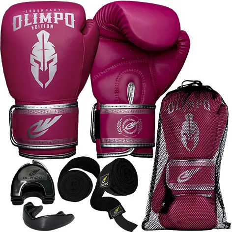 Kit Boxe Muay Thai Kickboxing Luva + Bandagem + Bucal + Case