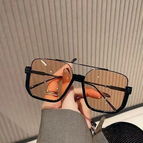 Óculos de Sol Retrô Unissex Marrom - Acetato Vintage