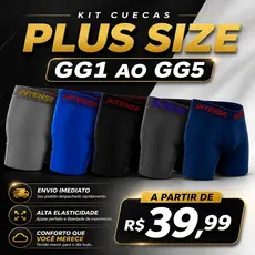 Kit Cuecas Box Boxer PLUS SIZE GG1 Ao GG5