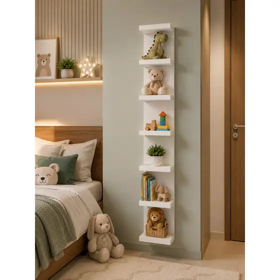 Torre De Prateleira Estante Mdf 170 e 85cm Sala Manicure Salão Banheiro Premium Luxo