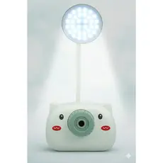 Apontador de Mesa e Luminária Cute Criança e Adulto LED Estudo Trabalho Iluminação Suave Eficiente USB Incluso