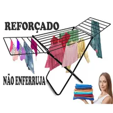 Varal de Chão Secalux Retratil Drobravel Varal de Apartamento de Aço Reforçado 12KG