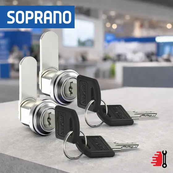 kit 2 Unidades Fechadura Fecho Lingueta Com Chave Para Armário Gaveta Caixa De Correio De Aço 4511 Soprano