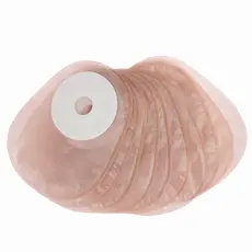 Bolsa de Colostomia Descartável 10 Unidades – Sistema 1 Peça com Barreira Hidrocoloide