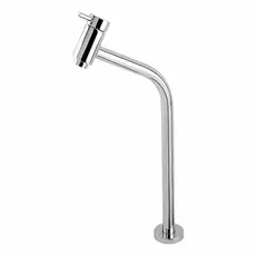 Torneira Alta 30cm Banheiro Lavabo Cuba De Sobrepor Acabamento Premium Resistente Com Arejador E Mecanismo 1/4 de Volta