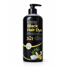 SHAMPOO 250 a 1LT ESCURECEDOR E RAIZES BLACK HAIR COLOR 3 EM 1 PRETO