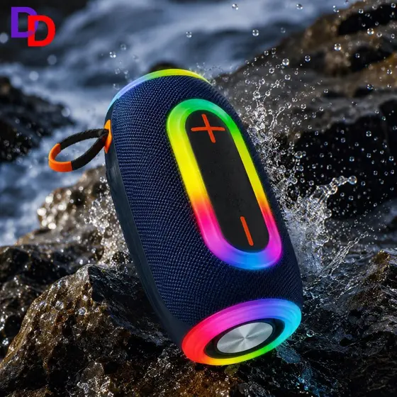 Caixa de som Speaker Potente 100W RMS Bluetooth Sd Pen drive Encore Potente Prova D'agua