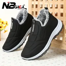 Sapatos De Inverno Masculinos Botas De Neve De Tornozelo De Algodão Feminino Leve Caminhadas Ao Ar Livre Tênis Quentes A