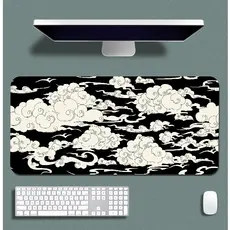 Mouse Pad Gamer p/ Destktop Borda Costurada Estampas Orientais Premium