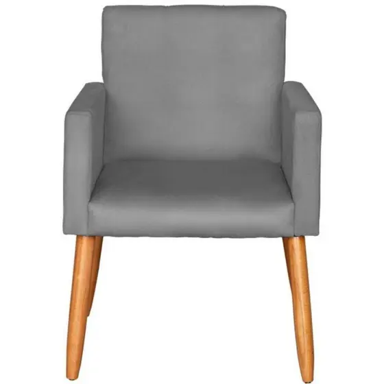 Poltrona para Recepção Sala de espera Decorativa Estofada Escritório Sala de estar