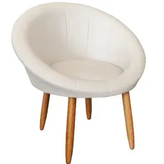 Poltrona Roma Corino para Sala de Espera Decorativa Cadeira Estofada Resistente Escritório Recepção