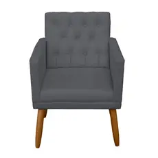 Poltrona para Sala de espera Capitone Cadeira Decorativa Estofada Sala de estar Escritório