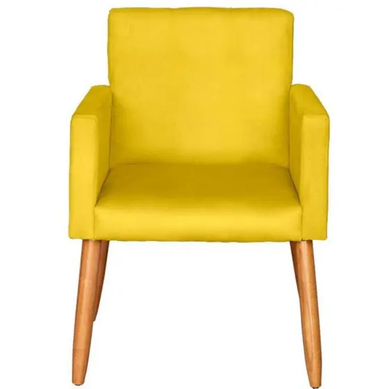 Cadeira Poltrona para Recepção Sala de espera Decorativa Estofada Escritório