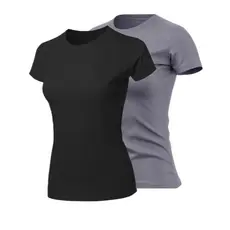 Kit 2. Camiseta Baby Look dry Fit Feminina - Casual - Treino -academia