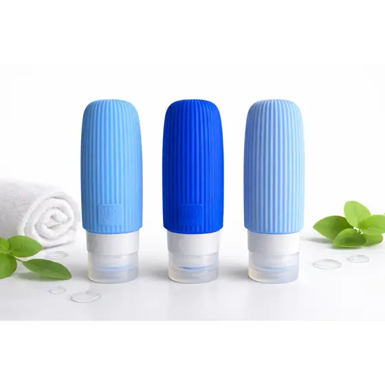 Kit viagem 3 Frascos silicone 90ml