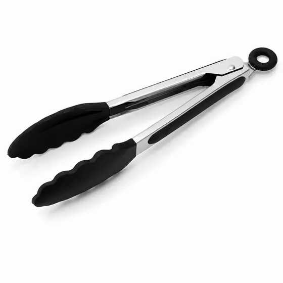 Pinça Pegador de Inox e Silicone