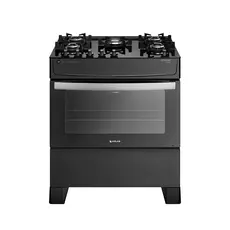 Fogão Atlas 5 Bocas Atenas Glass com  Mesa de Vidro Bivolt