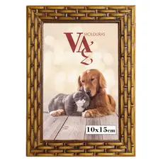 kit 5 Porta Retrato quadro 10x15 trançado dourado  COM VIDRO