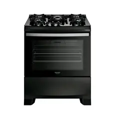 Fogão 5 Bocas Dako Supreme Black Glass Digital Bivolt