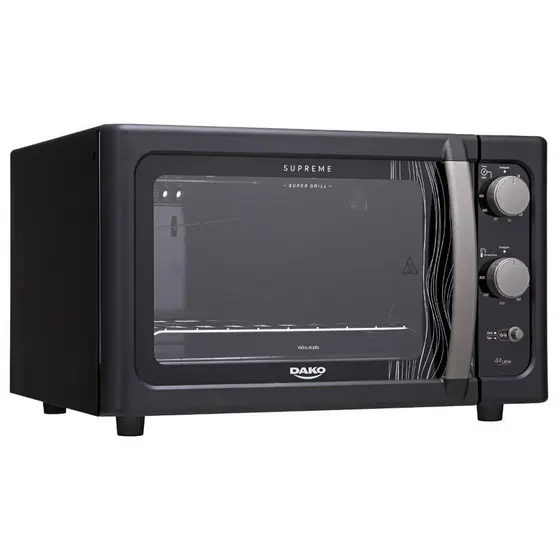 Forno de bancada elétrico Dako Supreme Preto 44 litros com grill dourador - 127v