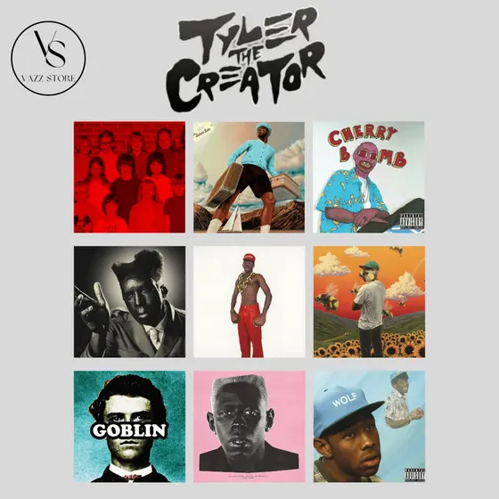 TYLER THE CREATOR - Quadro decorativo Mdf - 20x20 cm - Capas de albuns - Várias opções - Decoração