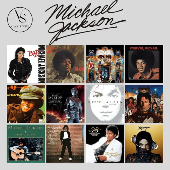 MICHAEL JACKSON - Quadro decorativo Mdf - 20x20 cm - Capas de albuns - Várias opções - Decoração